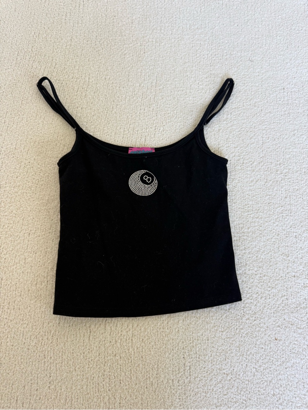 Edikted Rhinestone Magic 8-Ball Tank - Picture 3 of 4